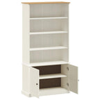 Libreria VIGO 85x35x170 cm in Legno Massello di Pino Bianco