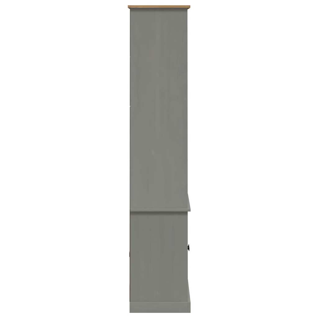 Libreria VIGO 85x35x170 cm in Legno Massello di Pino Grigio