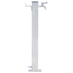Colonna d'Acqua da Giardino 40 cm Acciaio Inox Quadrato