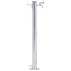 Colonna d'Acqua da Giardino 40 cm Acciaio Inox Rotonda