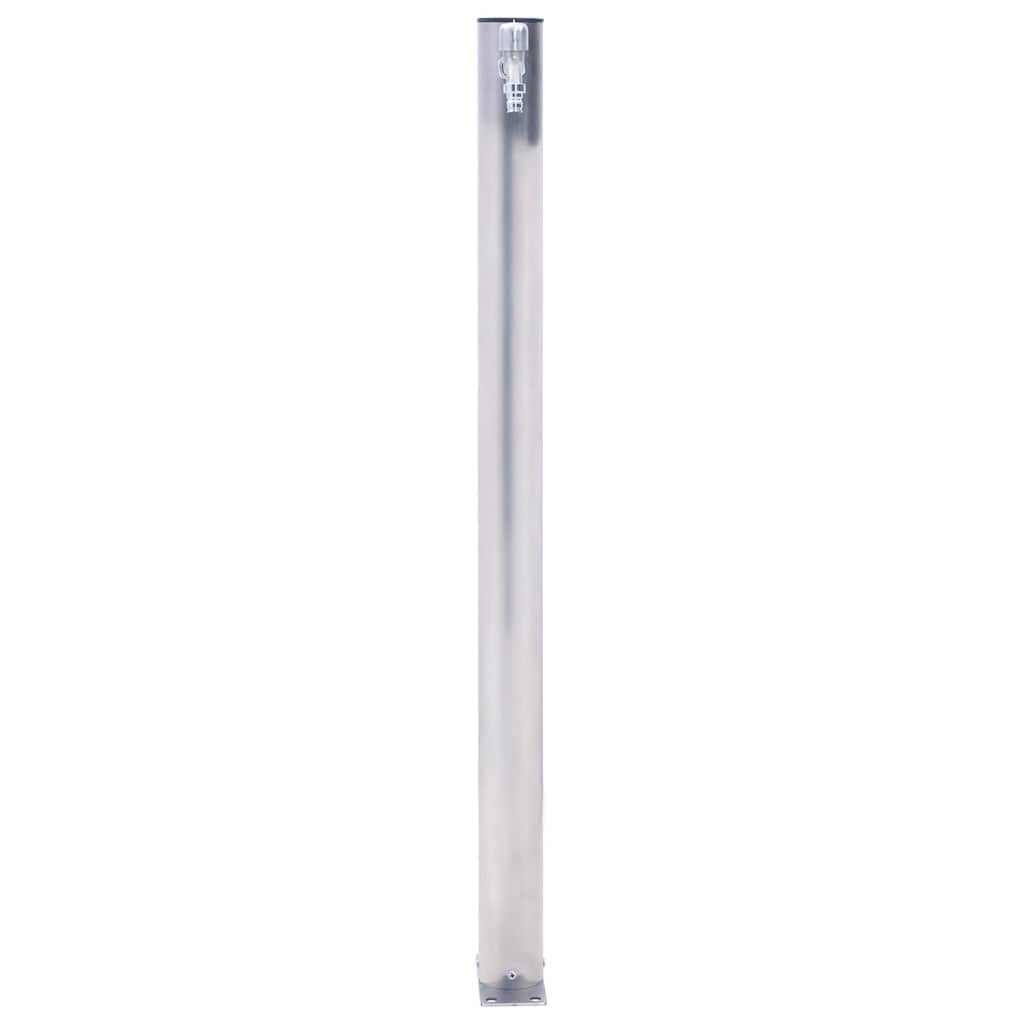 Colonna d'Acqua da Giardino 80 cm Acciaio Inox Rotonda