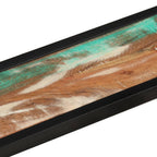 Mensole Parete 2 pz 110x17x17cm Legno Massello Recupero e Ferro