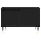 Tavolino da Salotto Nero 55x55x36,5 cm in Legno Multistrato