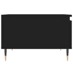 Tavolino da Salotto Nero 55x55x36,5 cm in Legno Multistrato