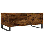 Tavolino da Salotto Rovere Fumo 90x50x36,5 cm Legno Multistrato
