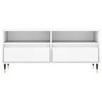 Mobile Porta TV Bianco 100x34,5x44,5 cm in Legno Multistrato