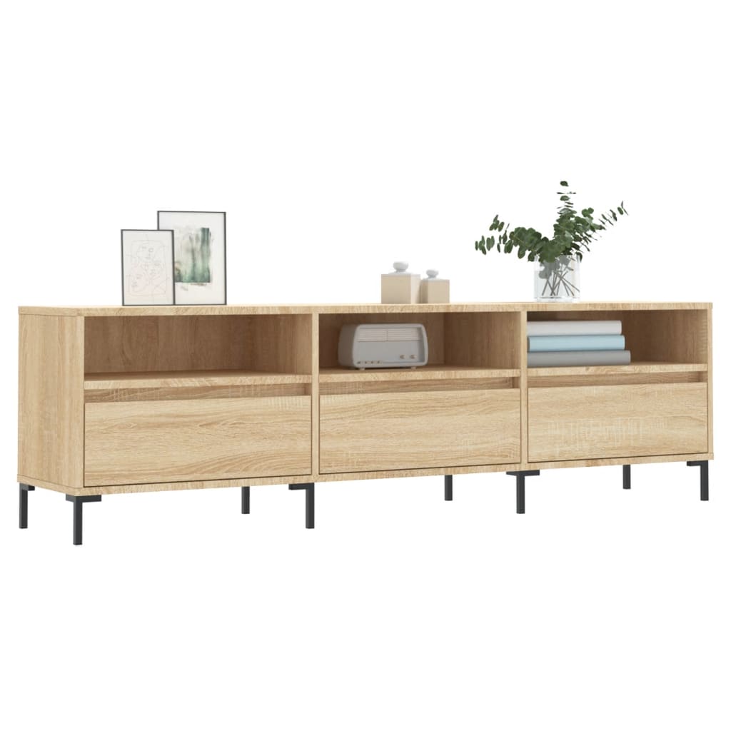 Mobile Porta TV Rovere Sonoma 150x30x44,5 cm Legno Multistrato