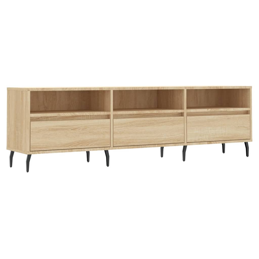 Mobile Porta TV Rovere Sonoma 150x30x44,5 cm Legno Multistrato