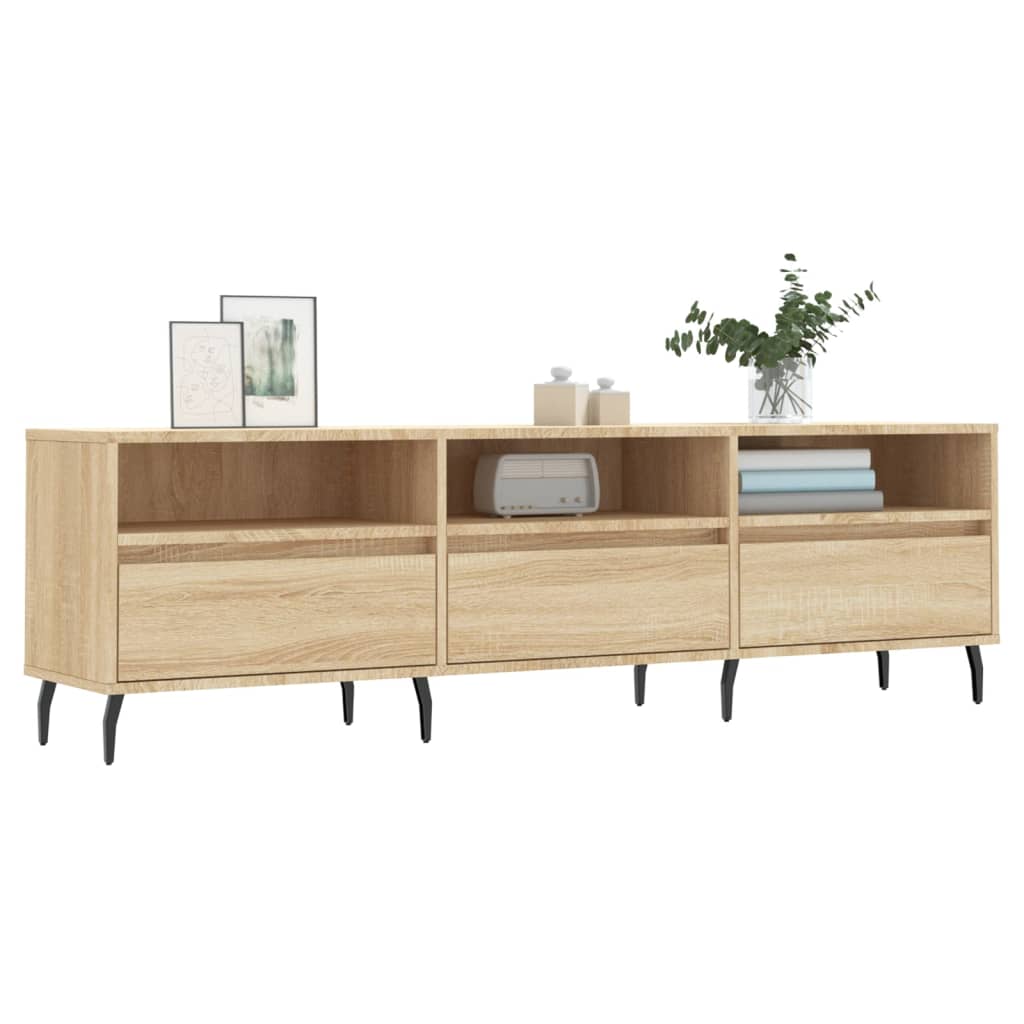 Mobile Porta TV Rovere Sonoma 150x30x44,5 cm Legno Multistrato