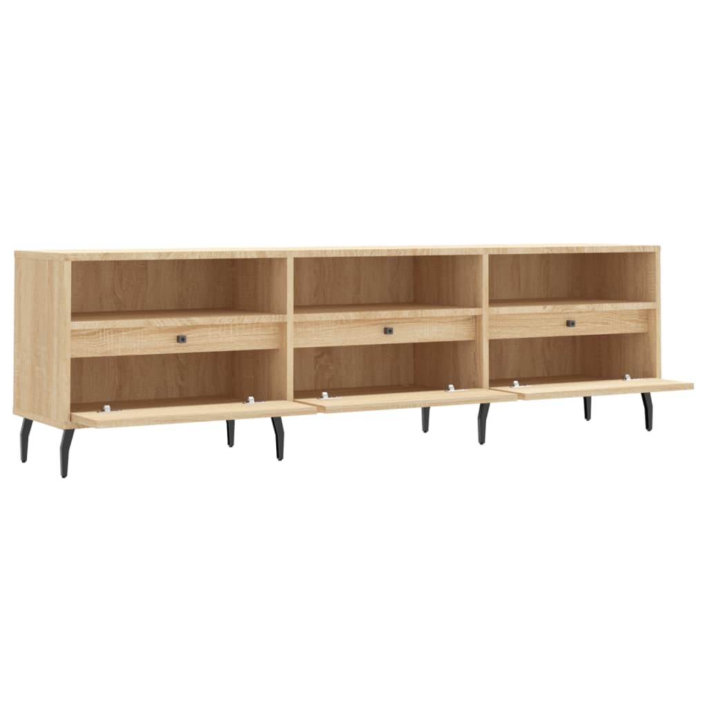Mobile Porta TV Rovere Sonoma 150x30x44,5 cm Legno Multistrato