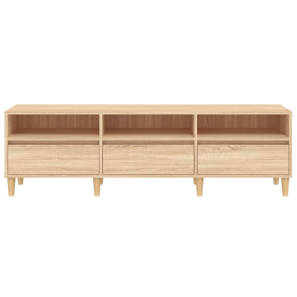 Mobile Porta TV Rovere Sonoma 150x30x44,5 cm Legno Multistrato
