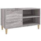 Mobile Porta Dischi Grigio Sonoma 84,5x38x48 Legno Multistrato