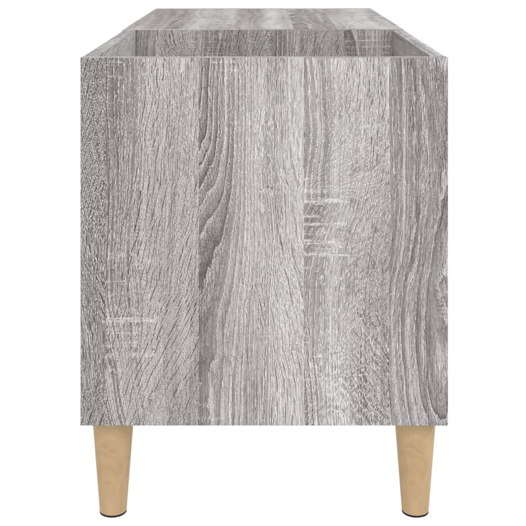 Mobile Porta Dischi Grigio Sonoma 84,5x38x48 Legno Multistrato