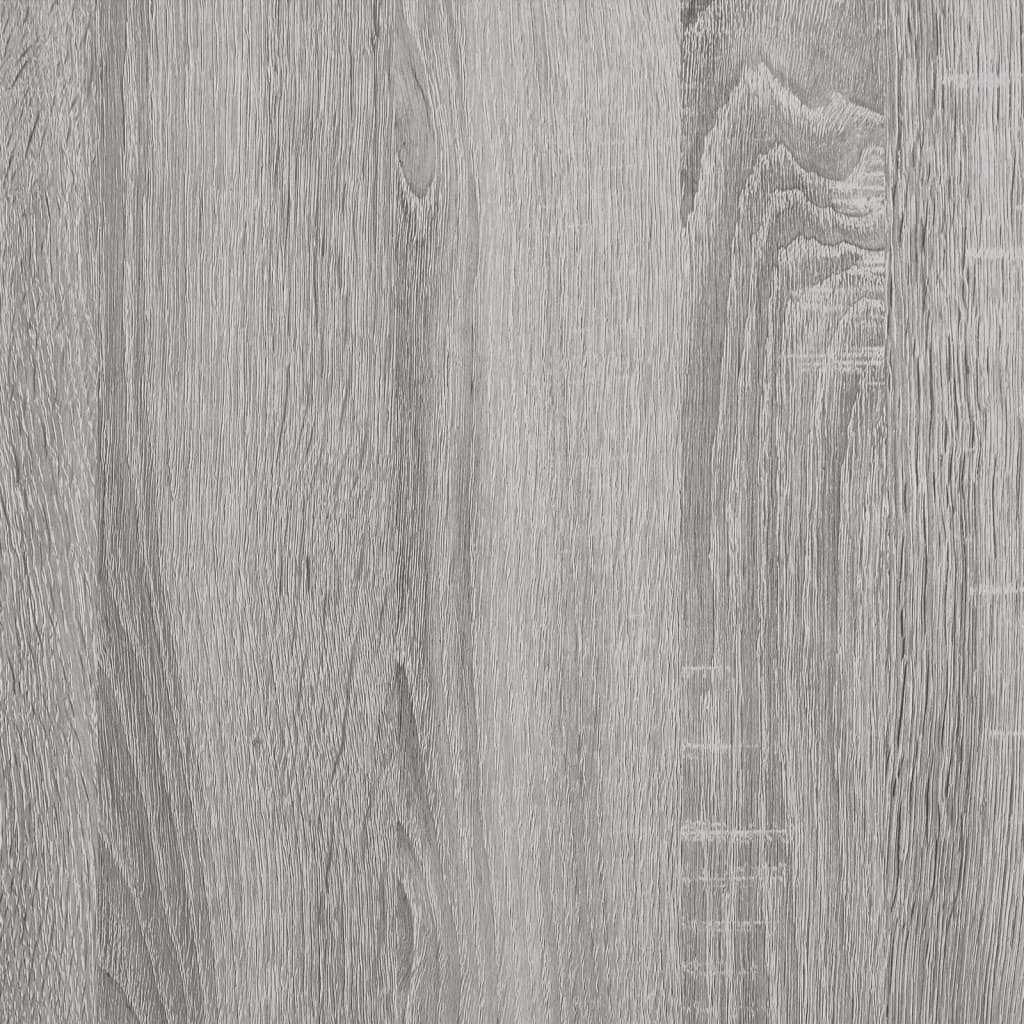 Mobile Porta Dischi Grigio Sonoma 84,5x38x48 Legno Multistrato