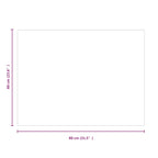 Piastra in vetro per camino Trasparente 80 x 60 cm Vetro