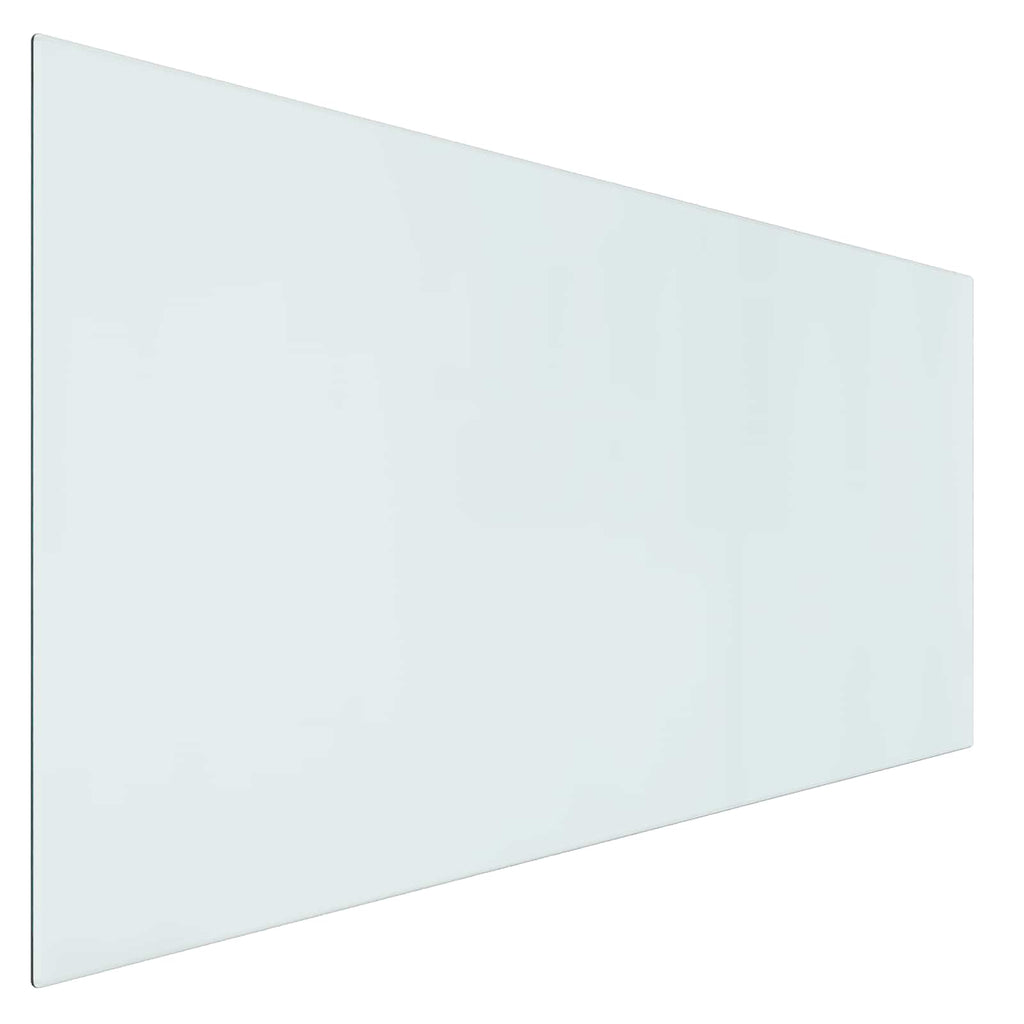Piastra in vetro per camino Trasparente 120 x 60 cm Vetro