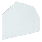 Piastra in vetro per camino Trasparente 80 x 50 cm Vetro