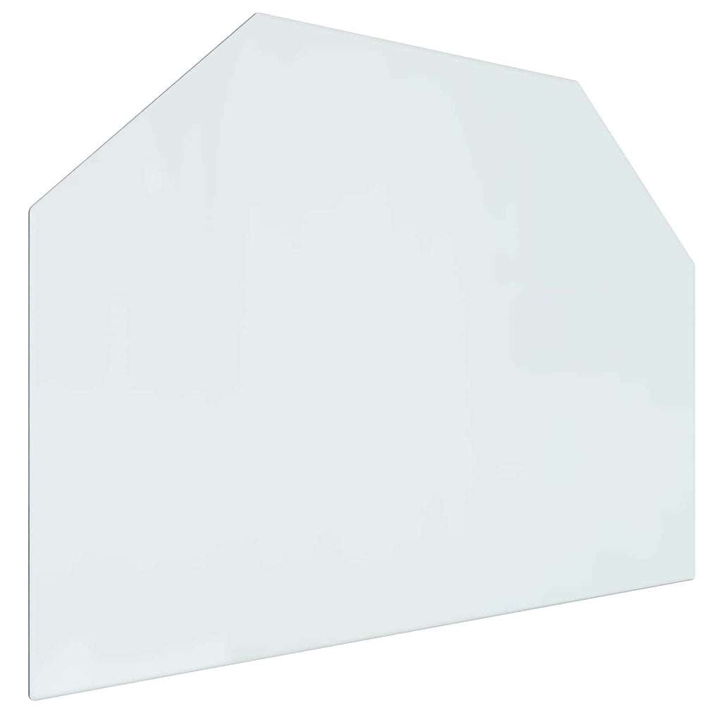 Piastra in vetro per camino Trasparente 80 x 60 cm Vetro