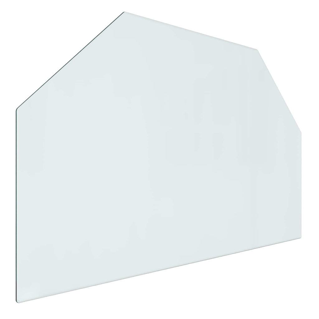 Piastra in vetro per camino Trasparente 80 x 50 cm Vetro