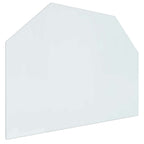 Piastra in vetro per camino Trasparente 80 x 60 cm Vetro