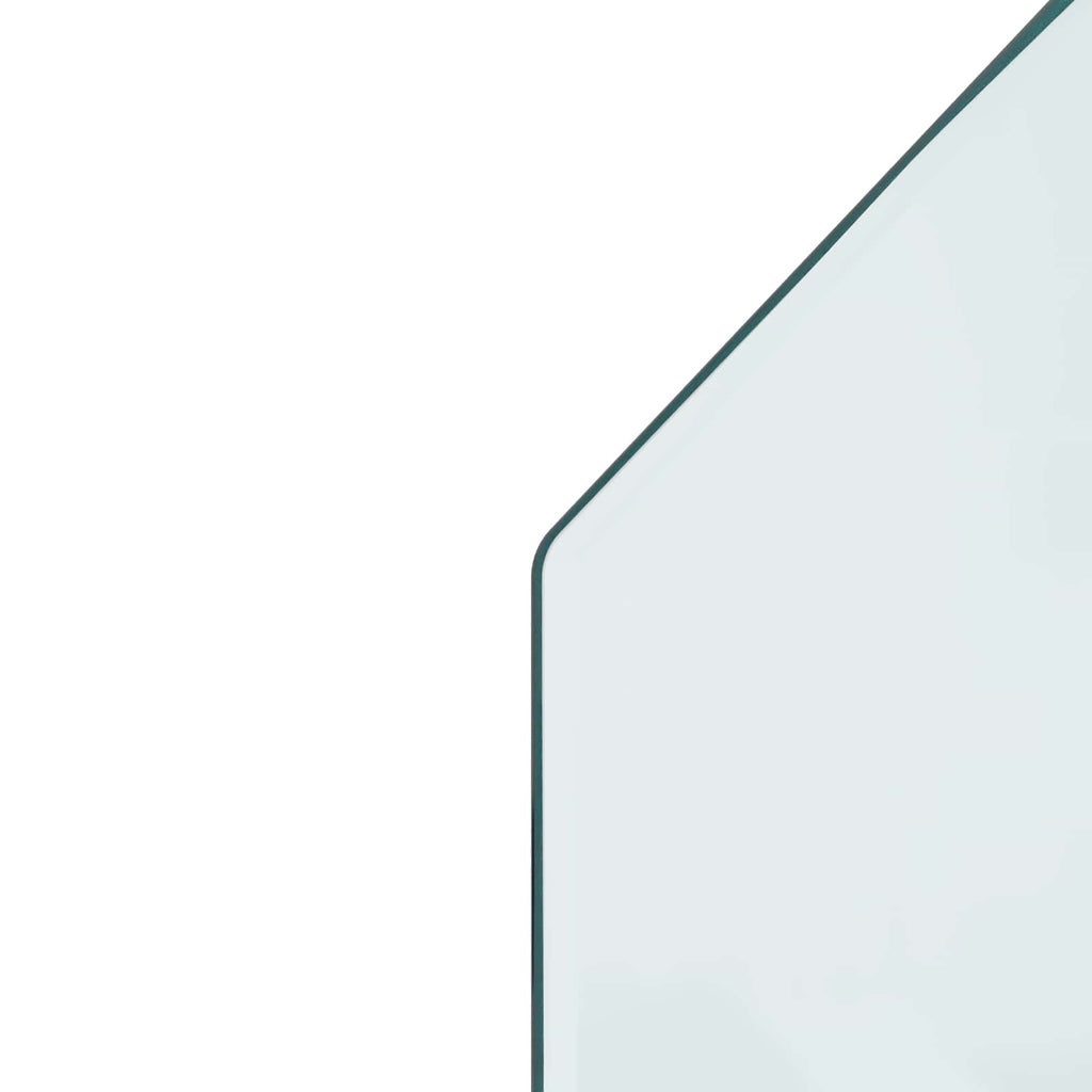 Piastra in vetro per camino Trasparente 120 x 60 cm Vetro
