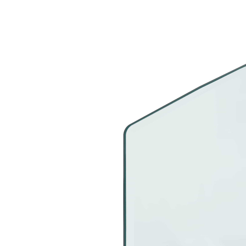 Piastra in vetro per camino Trasparente 120 x 60 cm Vetro