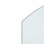 Piastra in vetro per camino Trasparente 80 x 50 cm Vetro