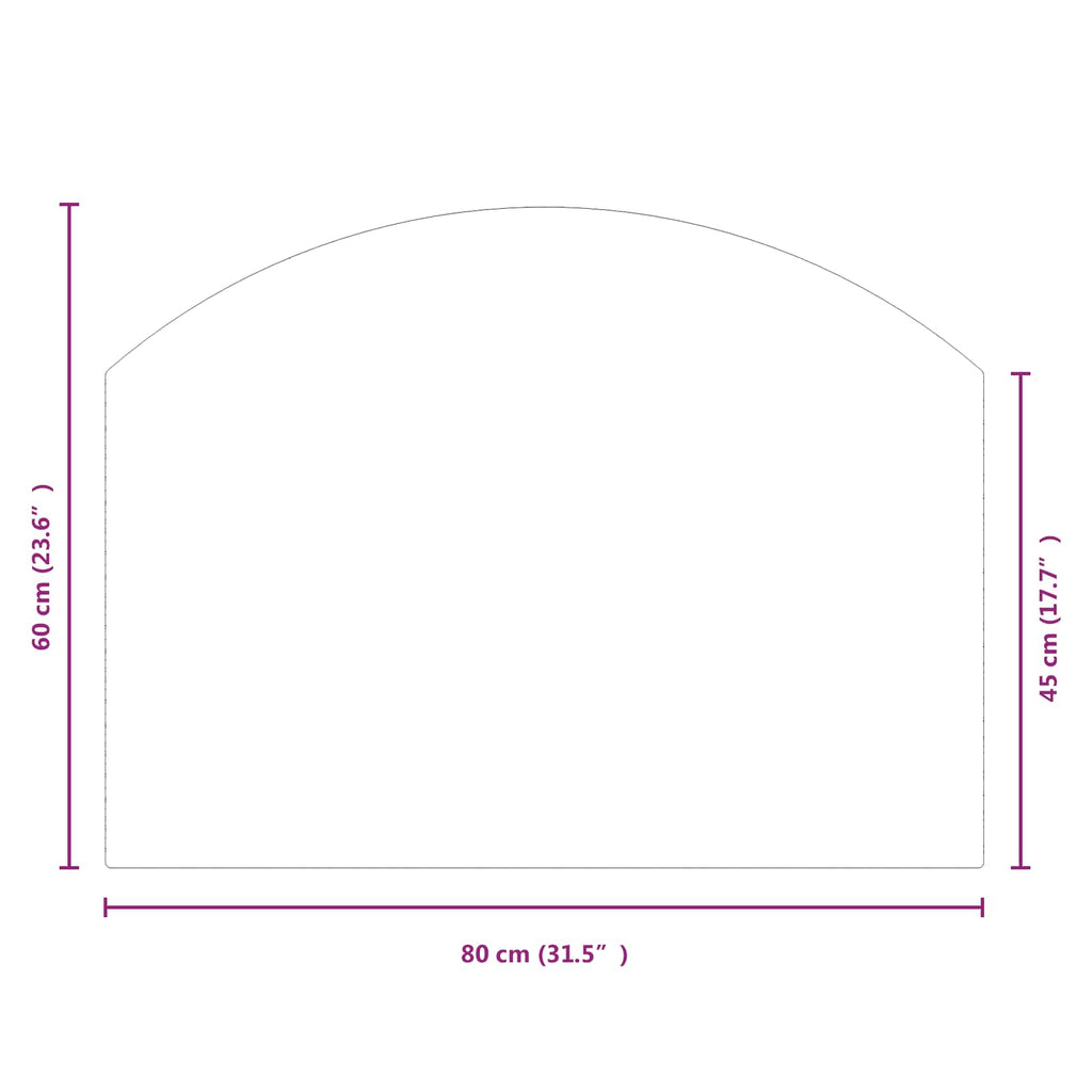 Piastra in vetro per camino Trasparente 80 x 60 cm Vetro