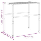 Stendibiancheria 83x(50-55)x(40-85) cm in Alluminio