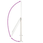 Stendibiancheria Vasca da Bagno Estensibile 53-90 cm Alluminio
