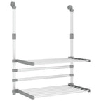 Stendino per Balcone 54x25x42 cm in Alluminio