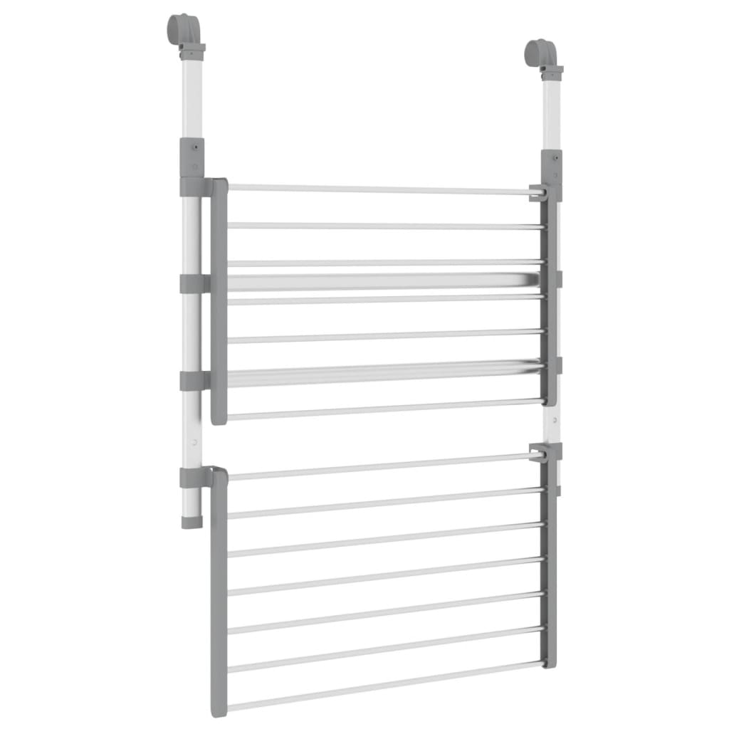 Stendino per Balcone 54x25x42 cm in Alluminio