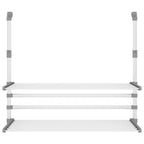 Stendino per Balcone 89x25x(60-95) cm in Alluminio