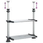Ripiano da Cucina 50x25x(50-70) cm in Alluminio