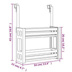 Organizer Sotto Lavello 34x12x26 cm in Alluminio