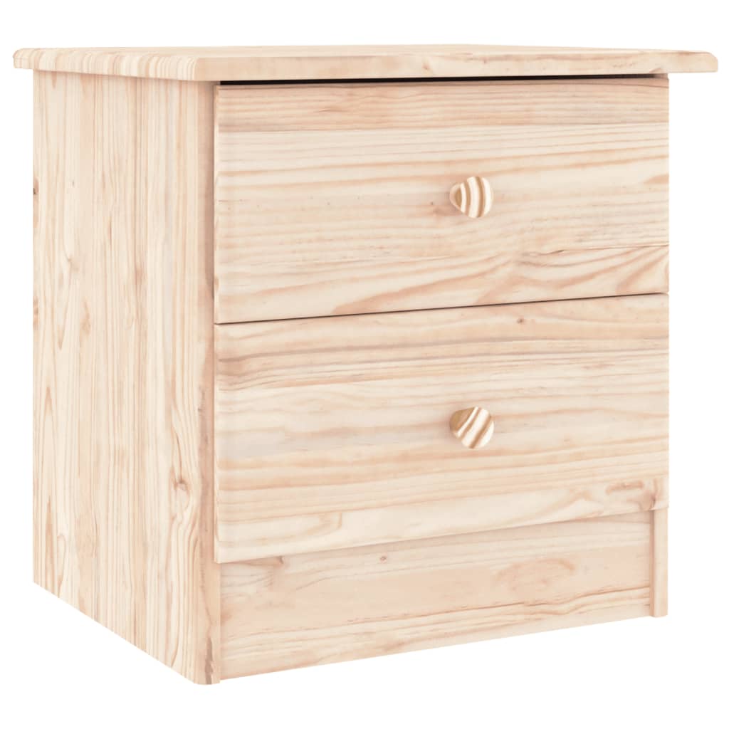 Comodino ALTA 41x35x41 cm in Legno Massello di Pino