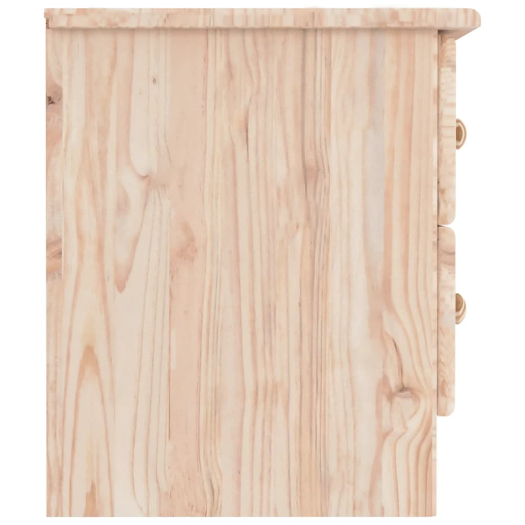 Comodino ALTA 41x35x41 cm in Legno Massello di Pino