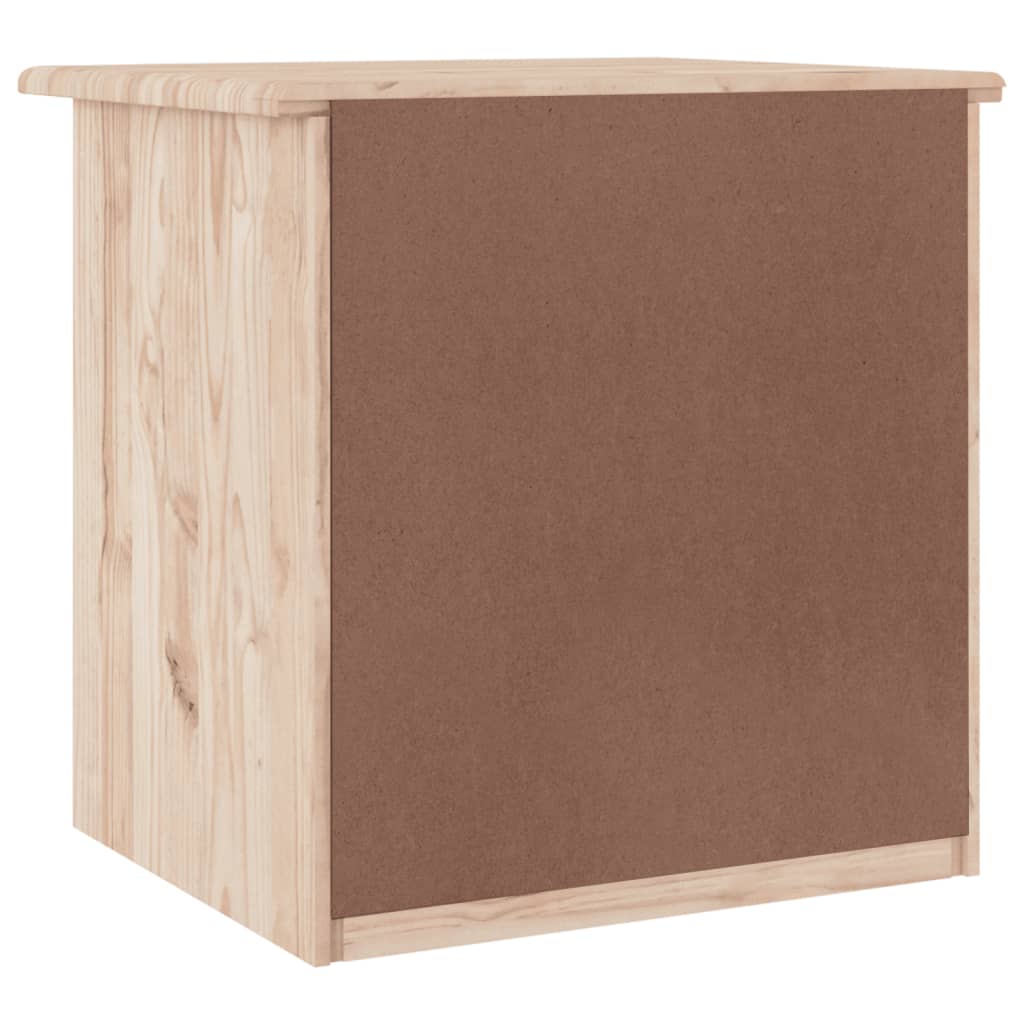 Comodino ALTA 41x35x41 cm in Legno Massello di Pino