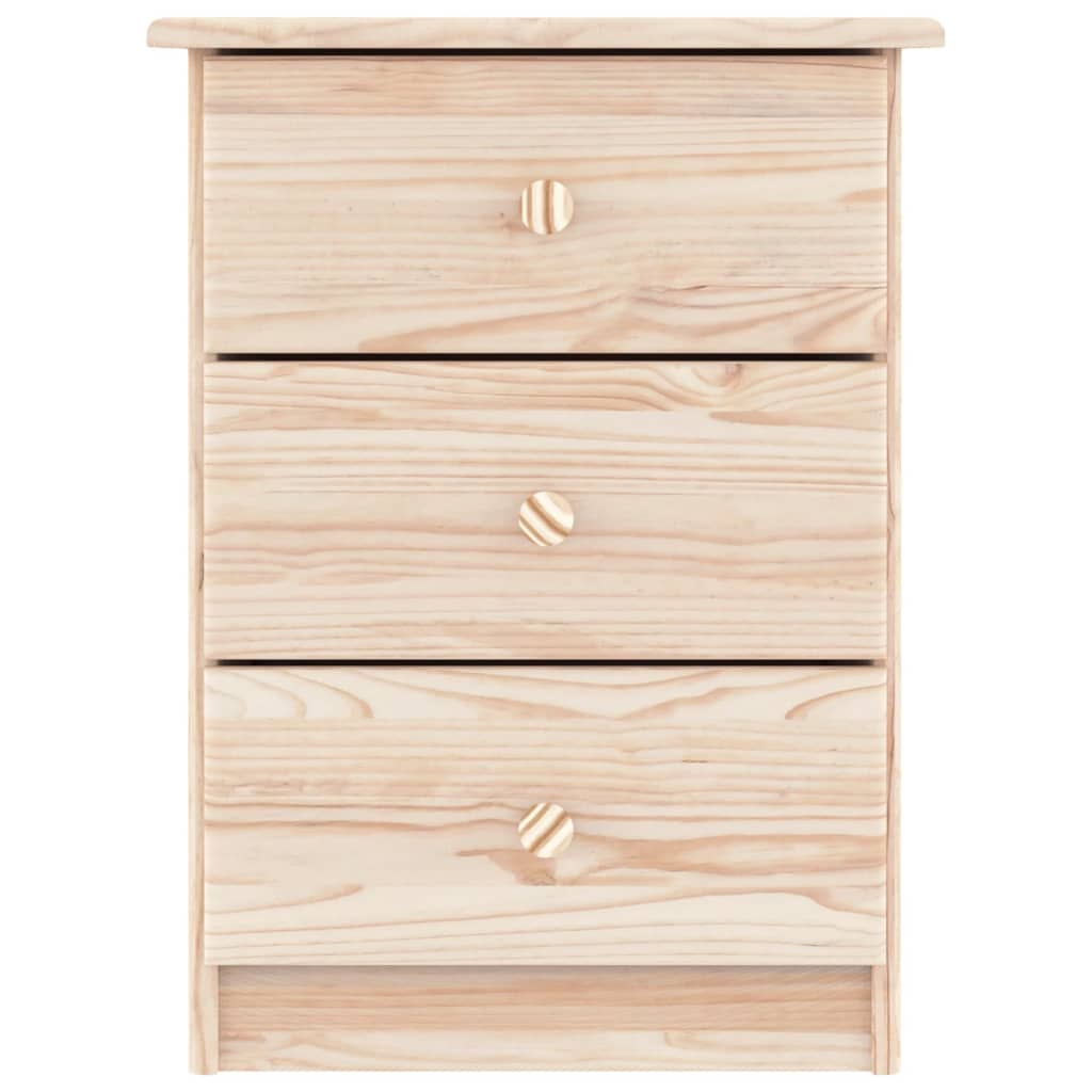 Comodino ALTA 41x35x55,5 cm in Legno Massello di Pino