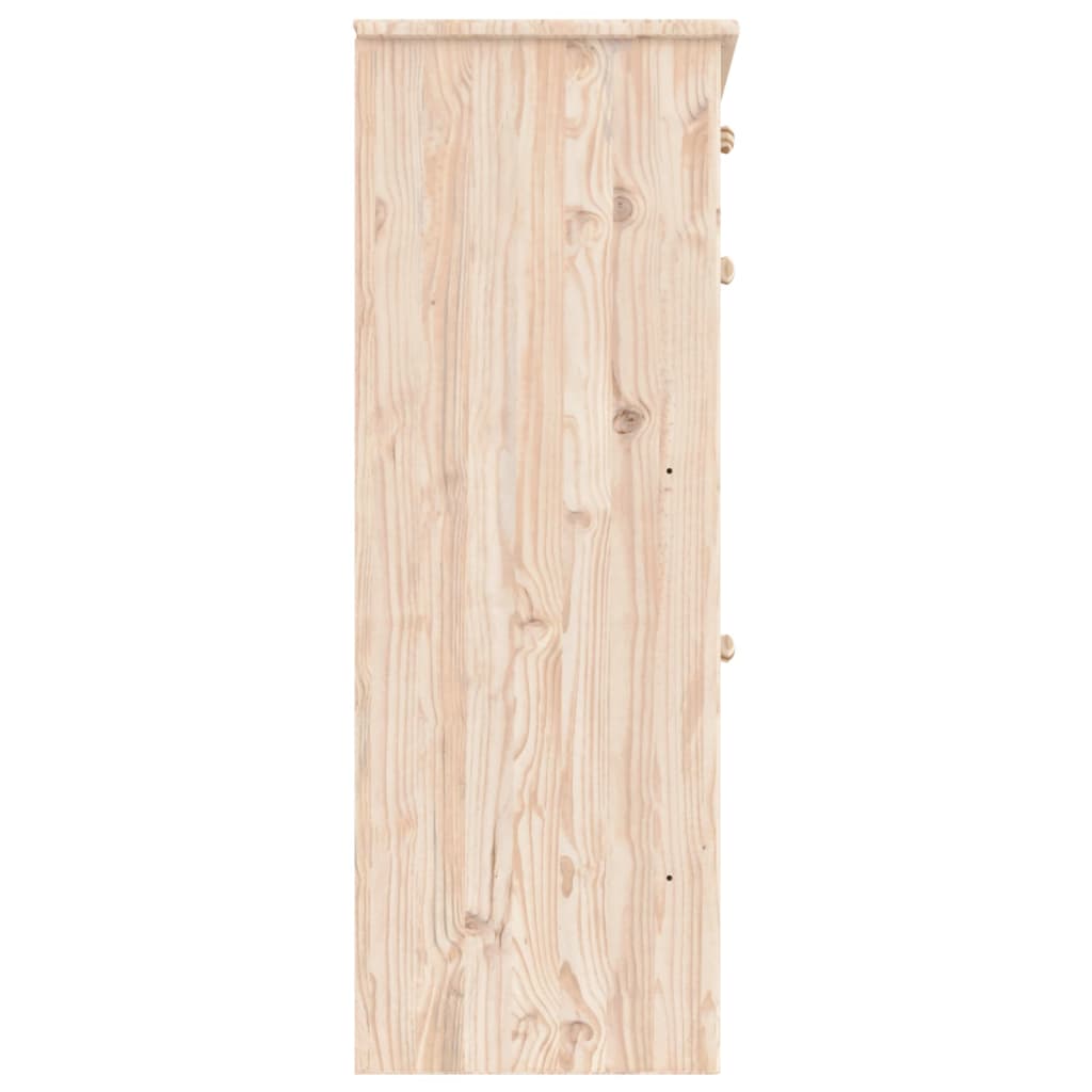 Scarpiera ALTA 77x35x96 cm in Legno Massello di Pino