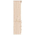 Libreria con Cassetti ALTA 60x35x142 cm Legno Massello di Pino