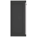Armadio da Esterno Grigio e Nero 65x37x85 cm in PP