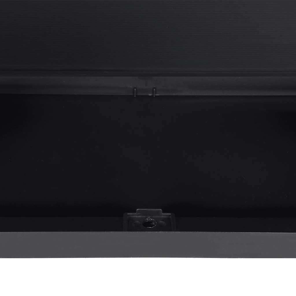 Armadio da Esterno Grigio e Nero 65x37x165 cm in PP