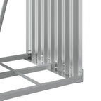 Portaceppi Grigio Chiaro 40x45x100 cm in Acciaio Zincato