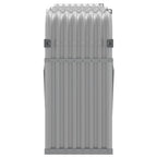 Portaceppi Grigio Chiaro 180x45x100 cm in Acciaio Zincato