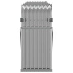 Portaceppi Grigio Chiaro 234x45x100 cm in Acciaio Zincato