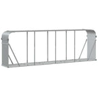 Portalegna Grigio Chiaro 300x45x100 cm Acciaio Zincato