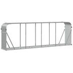 Portalegna Grigio Chiaro 300x45x100 cm Acciaio Zincato