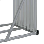 Portalegna Grigio Chiaro 300x45x100 cm Acciaio Zincato