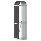 Portalegna Antracite 40x45x170 cm Acciaio Zincato
